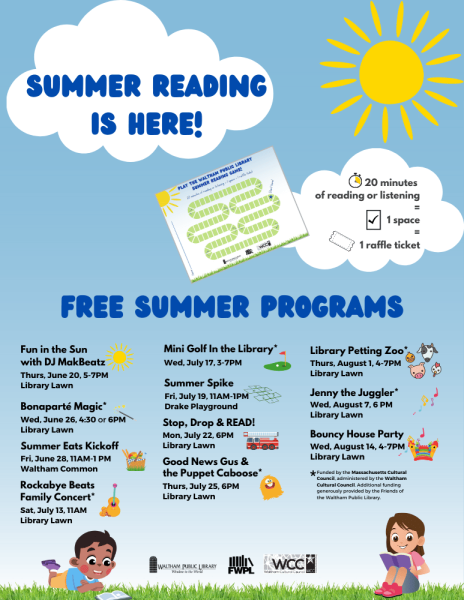 Summer reading is here! Come into the library to sign up for our summer reading program. And check out all of our free programs happening all summer long!